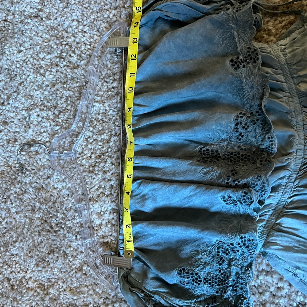 Blue/Grey Silky Romper - Picture 10 of 11